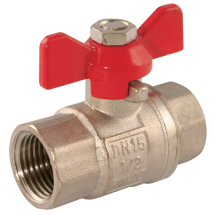 Ball Valves 1/4inch  BSPP Profit Red Butterfly Handle