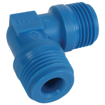 PN10-18 1/8inch BSPT Equal Male Elbow Blue