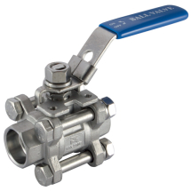 Stainless Steel ISO Pad Valves 1inch     Sock/Weld Ball Valve inch316inch 3Pc