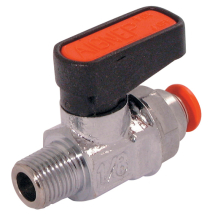Ball Valves Mini Ball Valve With 6Mm Push-In-1/4-M