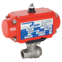Pneumatic Actuated Stainless Steel 2 Piece, 2 Way Ball Valves