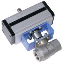 Stainless Steel Ball Valves, 2 Way Pneumatic Actuation, High Pressure