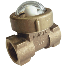 400 Series - Straight Through Sight Flow Indicator with Spinner/Ball