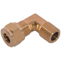 APSE-516-14 5/16inch OD X 1/4inch BSPT Male Brass Elbow