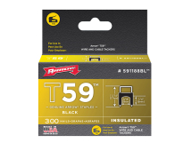 T59 Insulated Staples Black 6 x 8mm Box 300