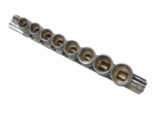Sockets On Rail Set of 8 Metric 3/8in Drive