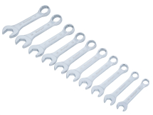 Stubby Combination Spanner Set of 10 Metric 10 to 19mm