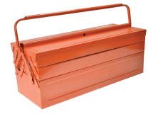 Orange Metal Cantilever Tool Box 21in