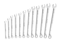 Long Series Combination Spanner Set of 12 Metric 8 to 19mm