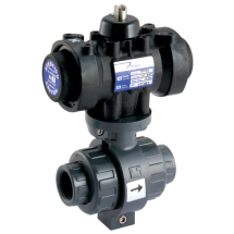 Pneumatic Actuated Valves 1/2inch BSP D/Act Ported Pvc/Viton Valve