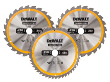 DT1964 Construction Circular Saw Blade 3 Pack 305 x 30mm x 24T/48T/60T