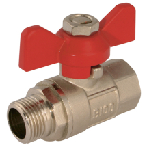 Ball Valves 1inch    BSPP Profit Red Butterfly Handle