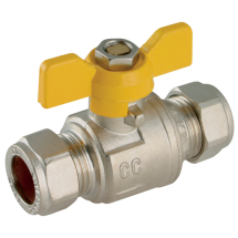 Ball Valves 15Mm Od Procomp Yello Butterfly Handle