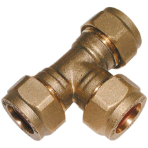 EPS-CFET-10 10MM OD Equal Tee Brass