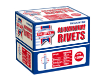 Aluminium Rivets 3.2mm x 10mm Medium Bulk Pack of 1000