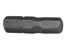Hex 6 S2 Grade Steel Screwdriver Bits x 25mm Pack of 3