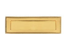 Letter Plate - Georgian Brass 254mm