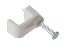 Cable Clip Flat White 2.50mm Box 100