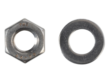 Hexagonal Nuts & Washers A2 Stainless Steel M10 Forge Pack 8