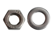 Hexagonal Nuts & Washers A2 Stainless Steel M6 Forge Pack 20