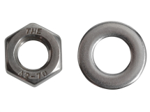 Hexagonal Nuts & Washers A2 Stainless Steel M8 Forge Pack 12
