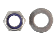 Nyloc Nuts & Washers A2 Stainless Steel M12 Forge Pack 6