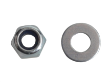 Nyloc Nuts & Washers Zinc Plated M3 Forge Pack 60