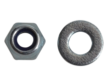 Nyloc Nuts & Washers Zinc Plated M4 Forge Pack 50