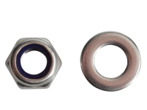 Nyloc Nuts & Washers A2 Stainless Steel M8 Forge Pack 12