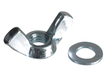 Wing Nut & Washers ZP M5 Forge Pack 12