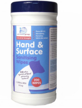 ALCOHOL HAND AND SURFACE WIPES 200PCS TUB