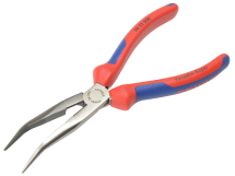 Bent Snipe Nose Side Cutting Pliers Multi Component Grip 200mm (8in)