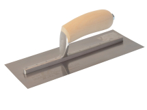 MXS1SS Plasterers Finishing Trowel Stainless Steel Wooden Handle 11 x 4.1/2in