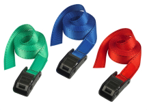 Lashing Straps with Metal Buckle Coloured 2.5m 2 Piece