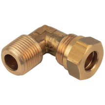 MSE12-38 1/2inch OD X 3/8inch BSPT Male Brass Elbow
