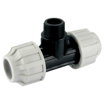 PE-711.025 25MM OD X 3/4inch BSPT Male Tee Polypipe
