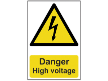Danger High Voltage - PVC 200 x 300mm