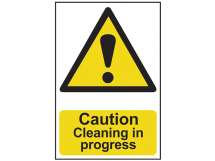 Caution Cleaning In Progress - PVC 200 x 300mm