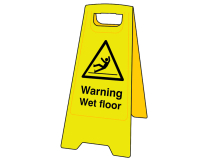 Warning Wet Floor Heavy-Duty A Board