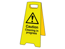 Caution Cleaning In Progress Heavy-Duty A Board