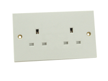 Unswitched Socket 2 Gang 13A