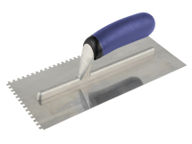 Professional Notched Adhesive Trowel 4mm Stainless Steel 11in x 4.1/2in