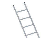 Industrial Single Aluminium Ladder 2.49m 8 Rungs